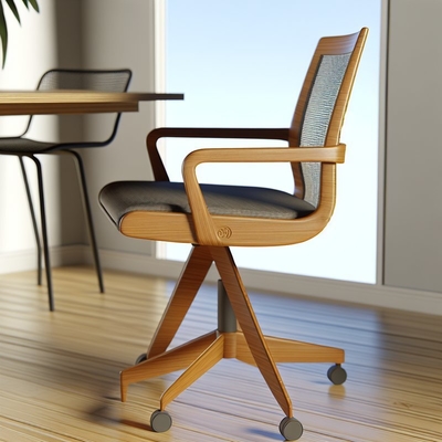 quality Wooden Dining Room Armchairs Set of 2/4/6 Natural Modern Style factory