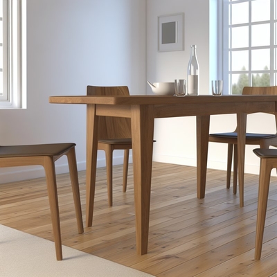 quality Modern Wooden Dining Armchairs Set of 2 Natural Finish factory